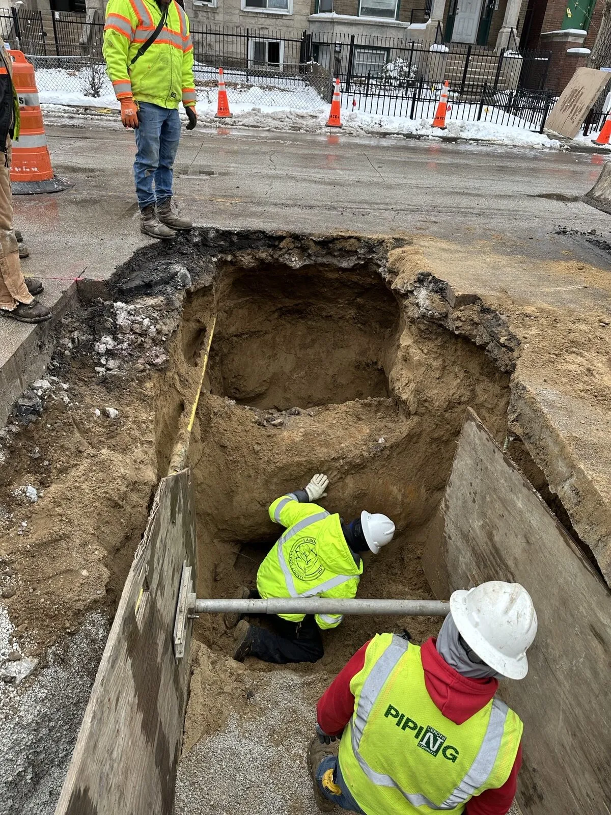 Lead service line replacement — source photograph job site 02