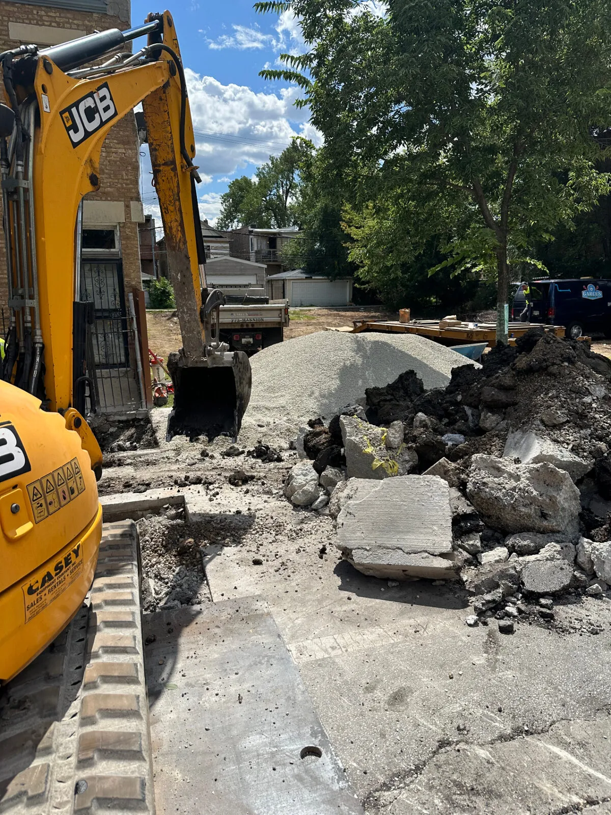 Lead service line replacement — source photograph job site 03